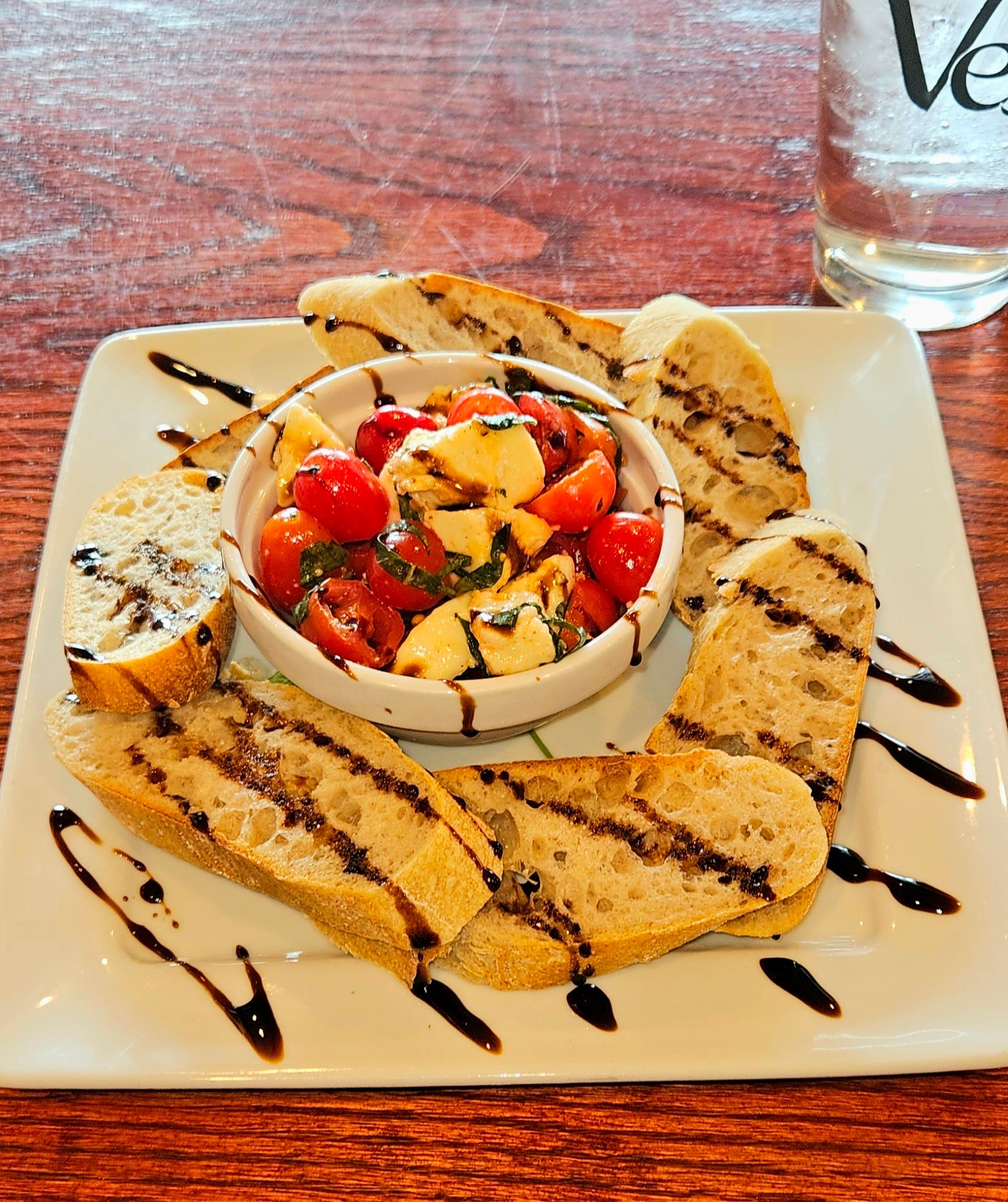 Tomato Bruschetta Appetizer in Coralville's Dinner Restaurant Vesta