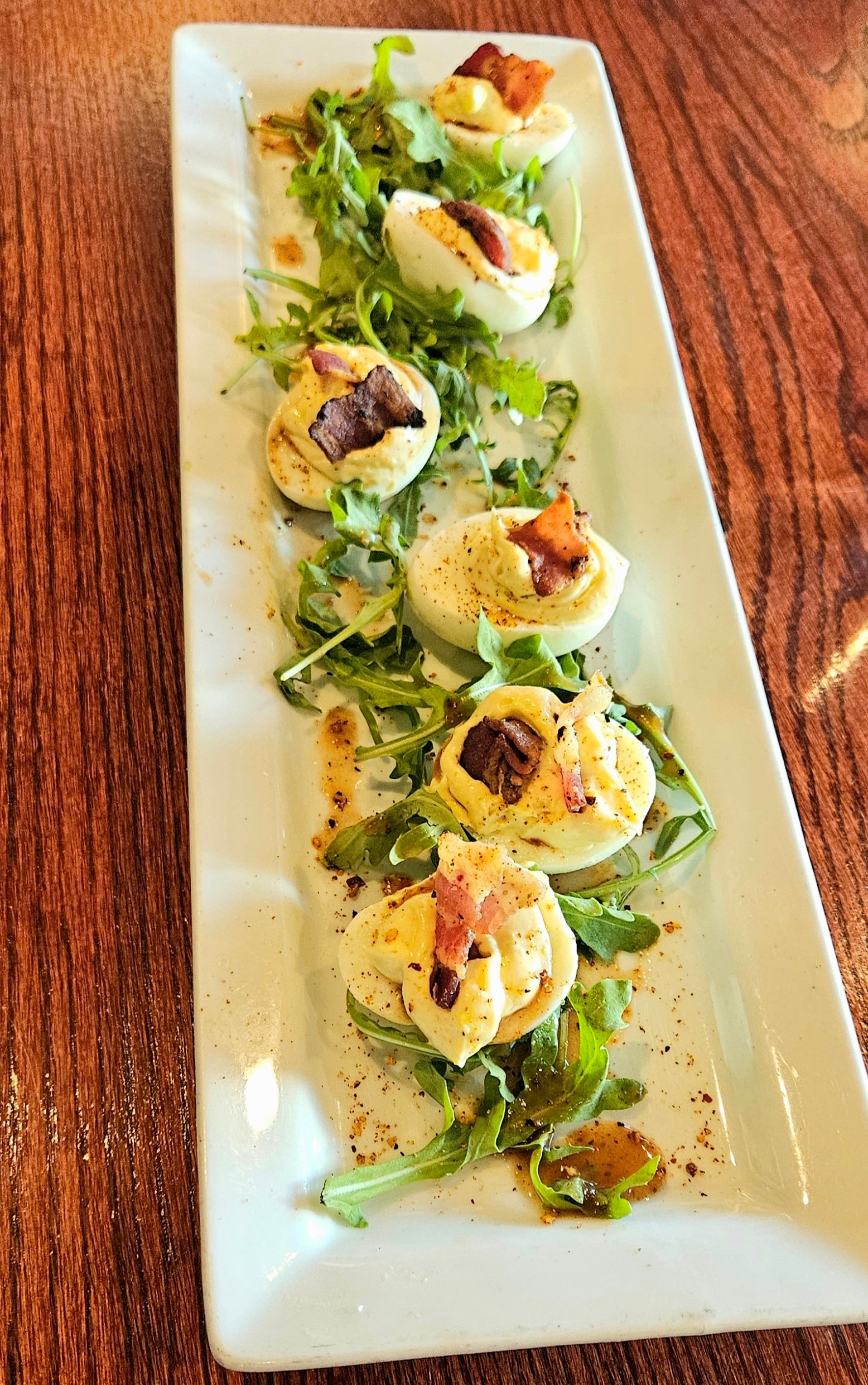 Deviled Eggs Appetizer in Coralville's Dinner Restaurant Vesta